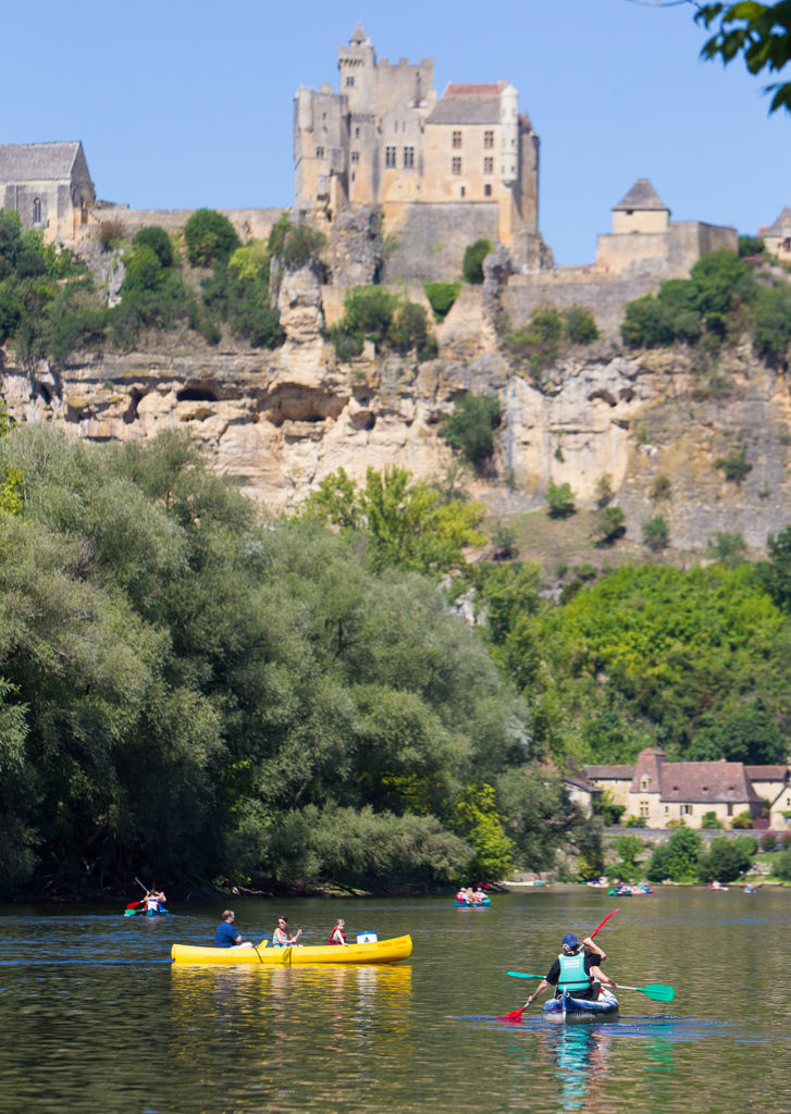 Canoë en famille sur la Dordogne